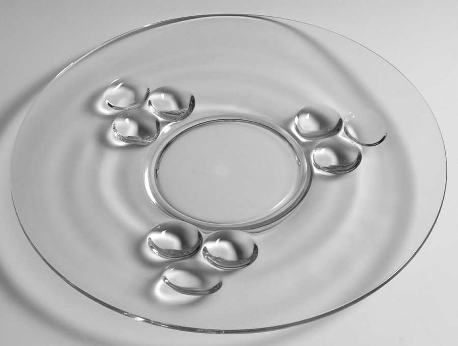Three Ball 14" 3 Ball Design Torte Plate by Westmoreland-1