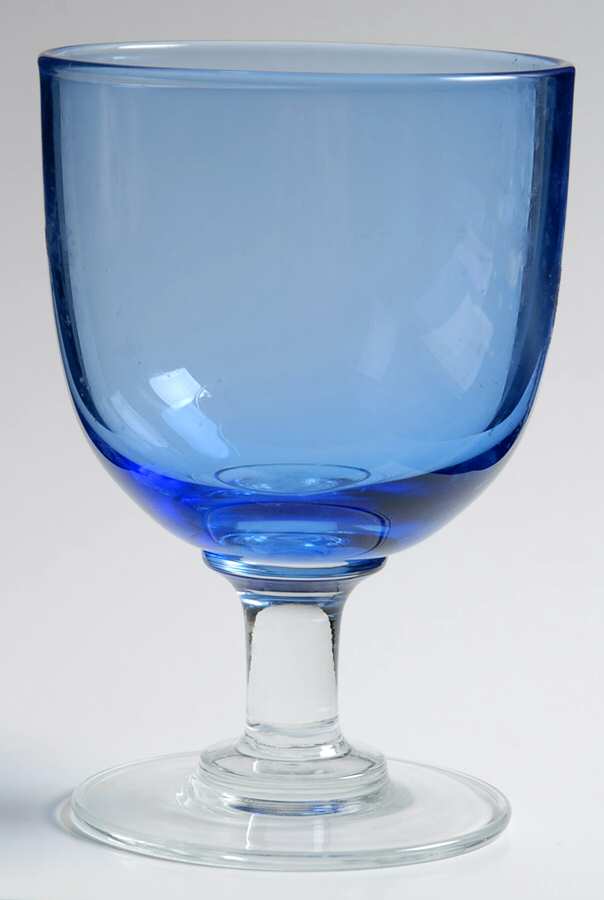 Maggie Sky Blue Water Goblet by William Yeoward-1
