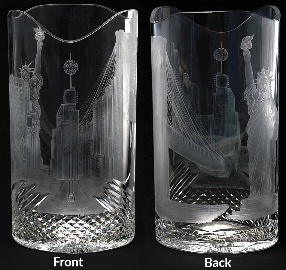 Times Square Medium Vase by Waterford Crystal-1