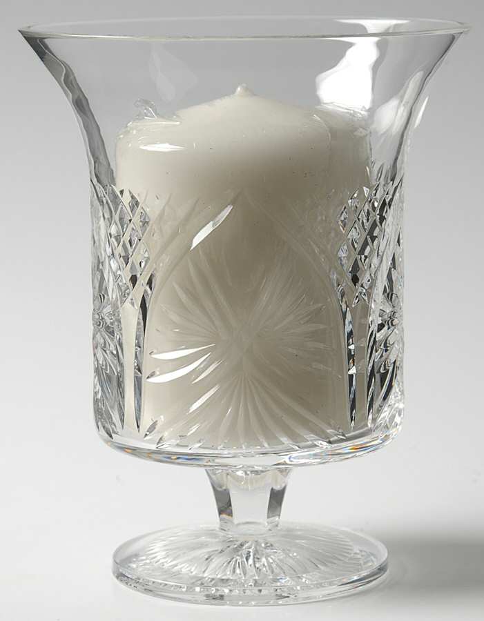 Times Square 1 Piece Footed Hurricane/Candleholder by Waterford Crystal-1
