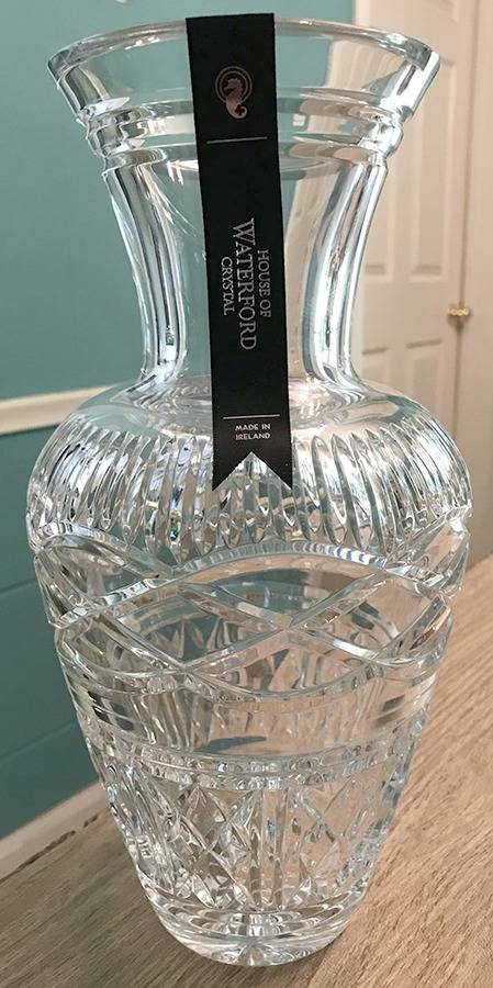 Book of Kells 11" Flower Vase by Waterford Crystal-1