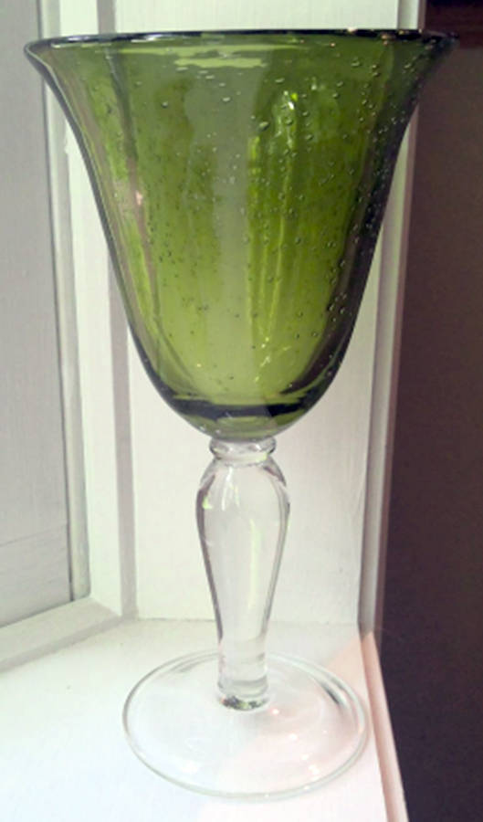 Toscana Olive Water Goblet by World Market-1