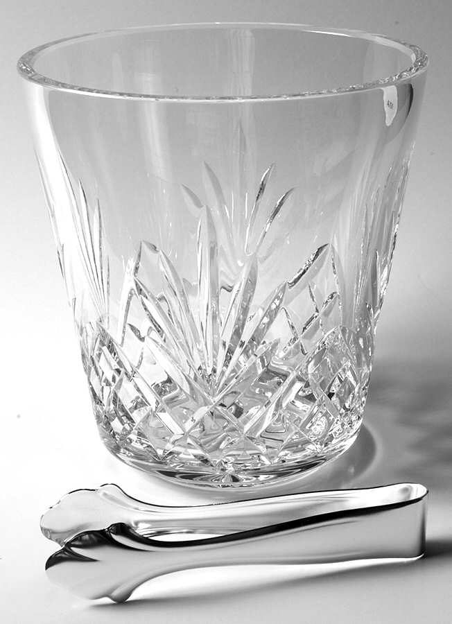 Lafford Ice Bucket with Tongs by Waterford Crystal-1