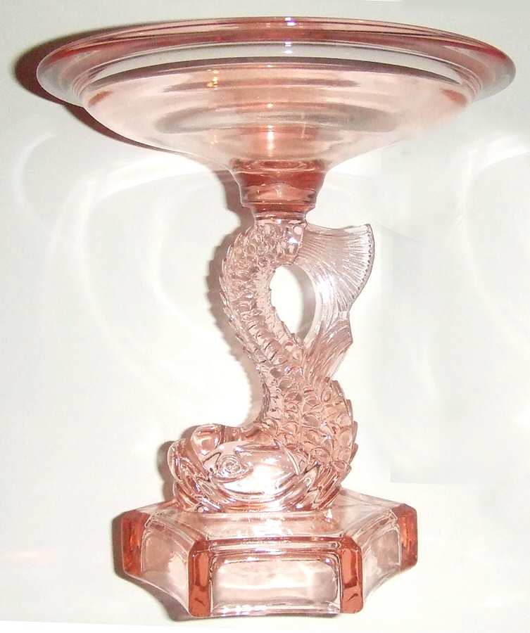 Dolphin Pink (Line 1820) Compote by Westmoreland-1