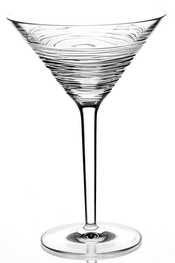 Wood Grain Martini Glass by Waterford Crystal-1