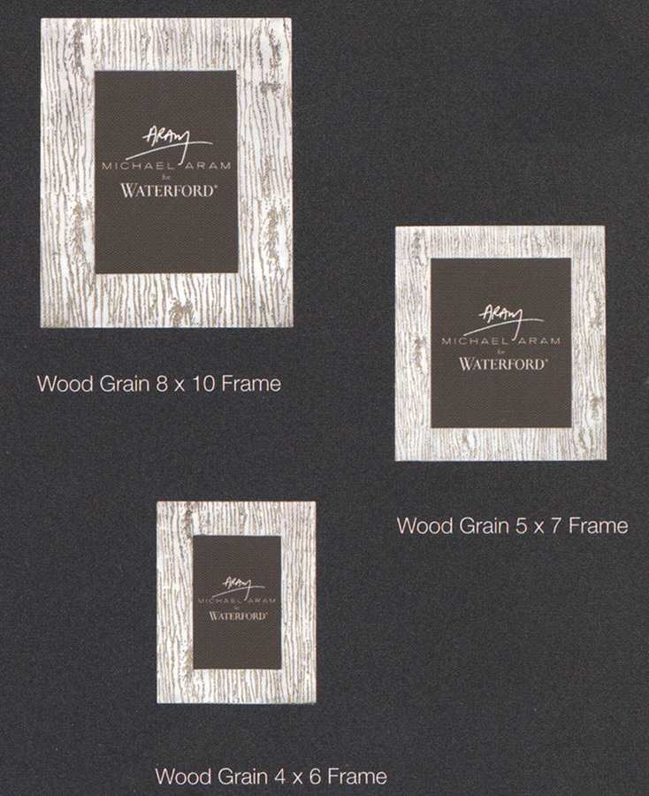Wood Grain Frame-Holds 8" X 10" Photo by Waterford Crystal-1