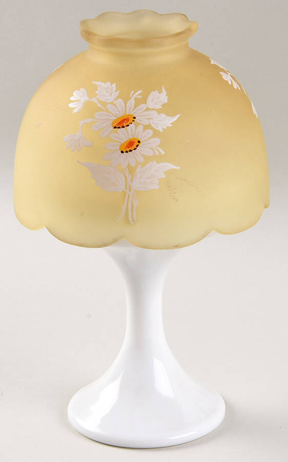 Daisy Decal Yellow Mist (2 Piece) Candle Lamp by Westmoreland-1