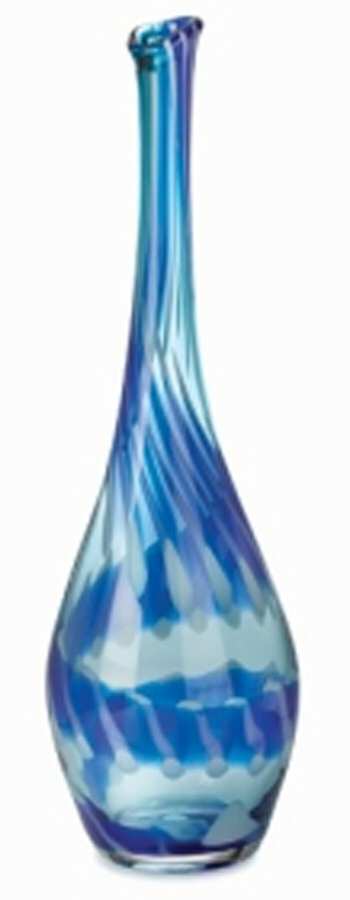 Evolution (Cobalt Rush) 22" Flower Vase by Waterford Crystal-1