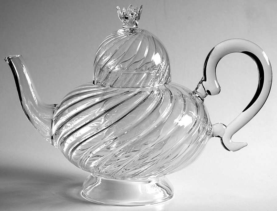 Tea Party Teapot & Lid w/Infuser by Waterford Crystal-1