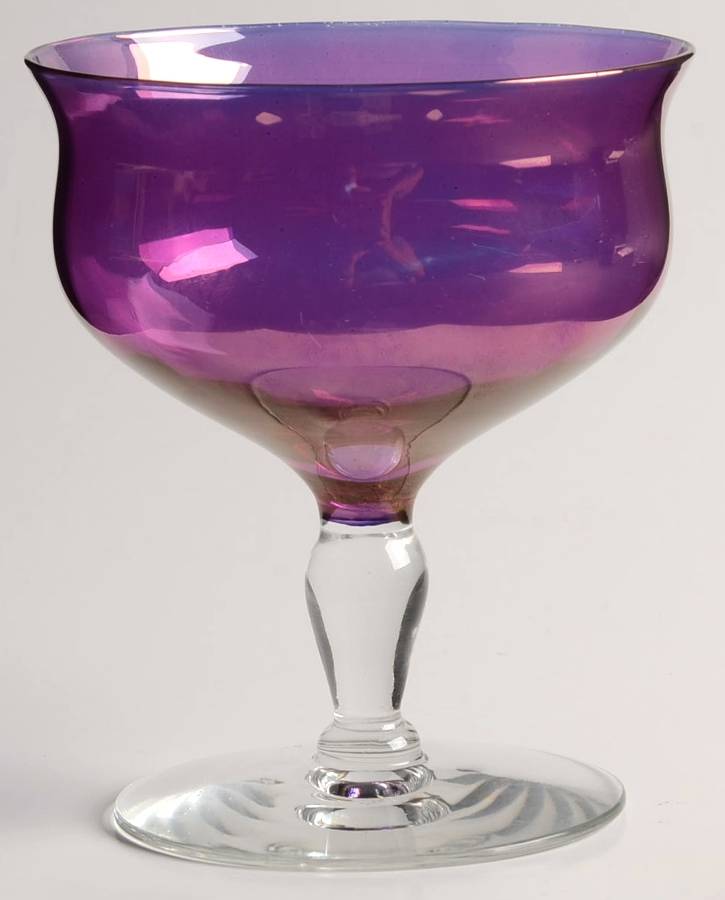 Amethyst Lustre Low Sherbet by West Virginia Glass Specialty-1