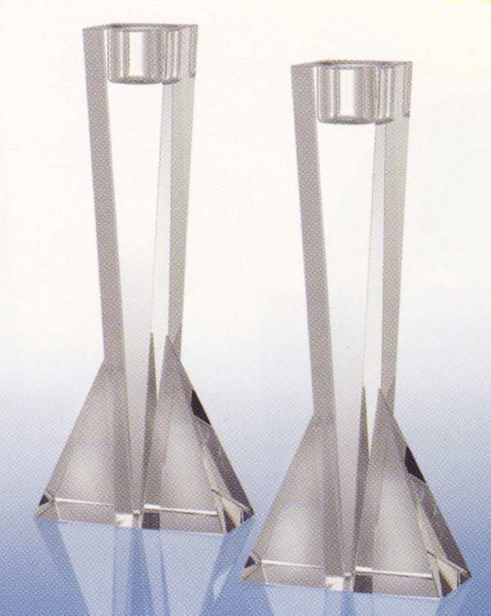 City 8" Single Light Candlestick by Waterford Crystal-1