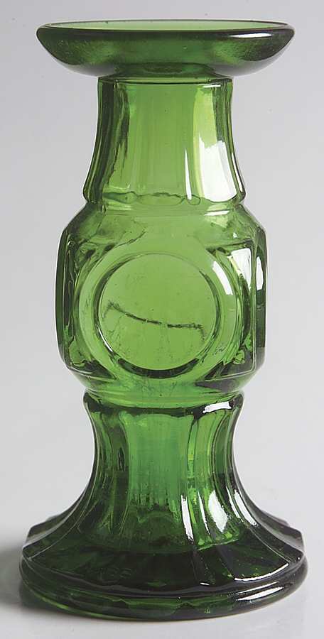 Bullseye Green 4" Candleholder by Wheaton-1