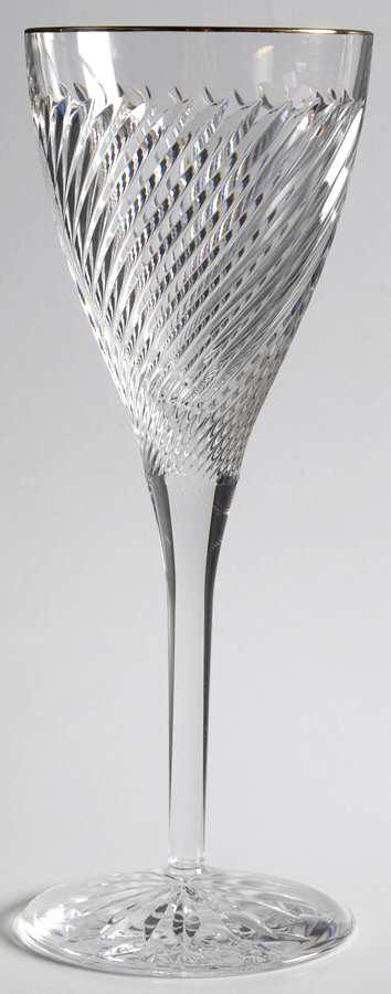 Arrington Gold Water/Wine Goblet by Waterford Crystal-1