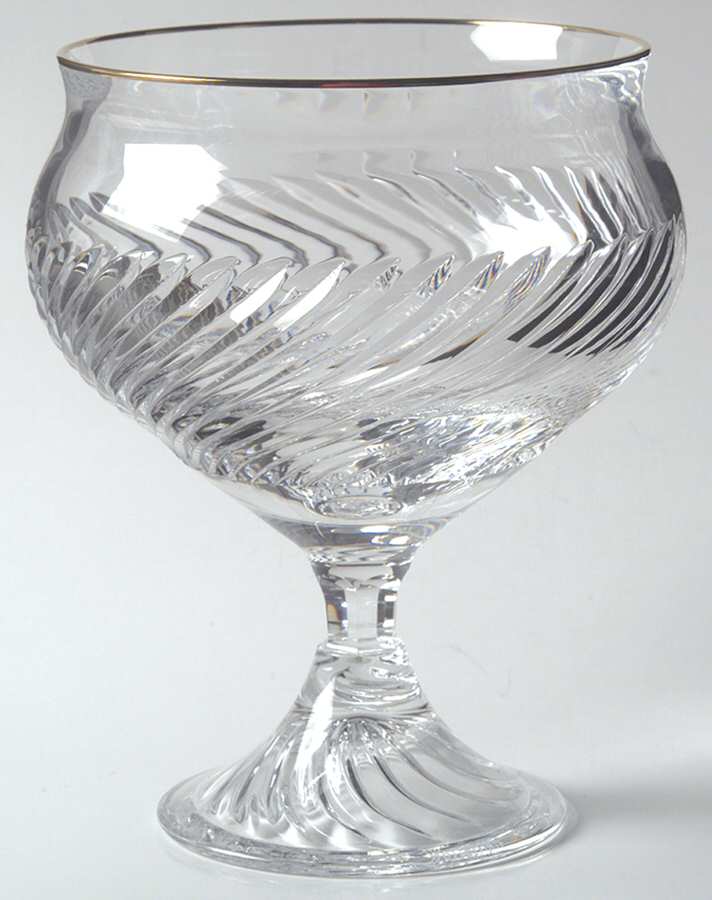 Arrington Gold 5" Footed Bowl by Waterford Crystal-1