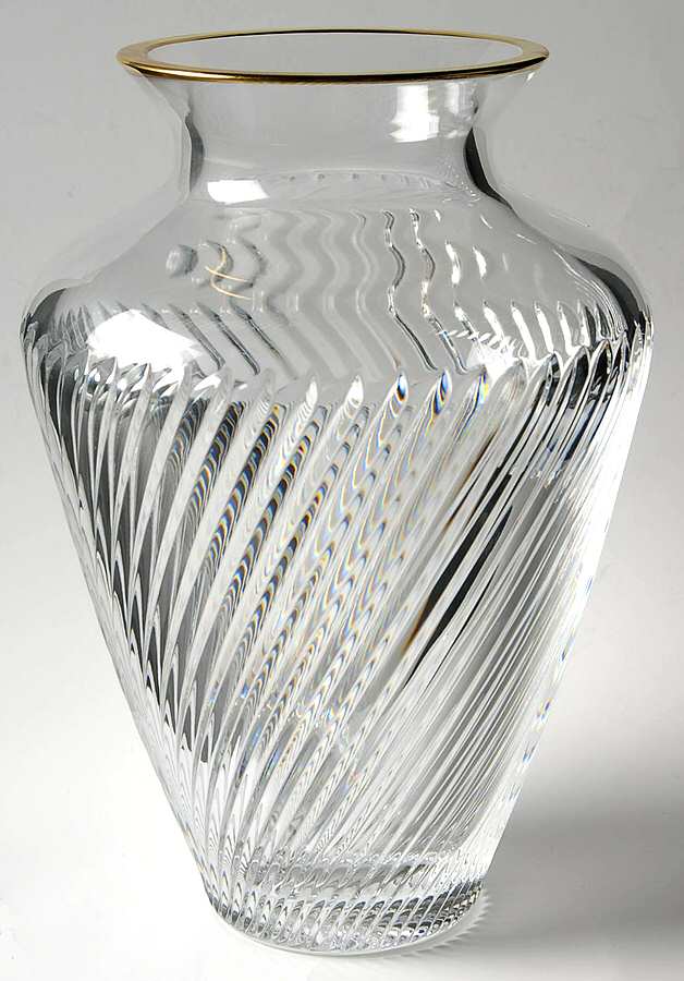 Arrington Gold 10" Flower Vase by Waterford Crystal-1