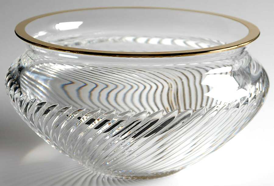 Arrington Gold 8" Round Bowl by Waterford Crystal-1