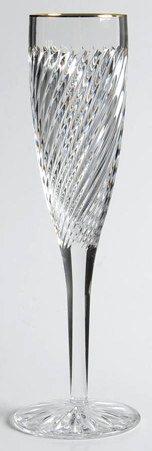 Arrington Gold Fluted Champagne by Waterford Crystal-1