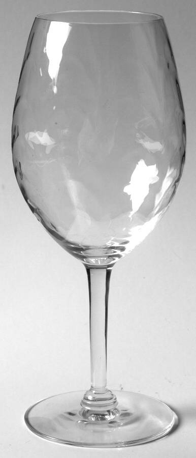 WVG17 (Palm Optic Clear) Wine Glass by West Virginia Glass Specialty-1