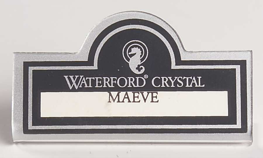 Advertising Signs Plastic Placard Advertising Sign by Waterford Crystal-1
