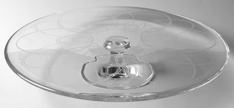 Ballet Icing 12" Diameter Cake Stand/Pedestal by Waterford Crystal-1