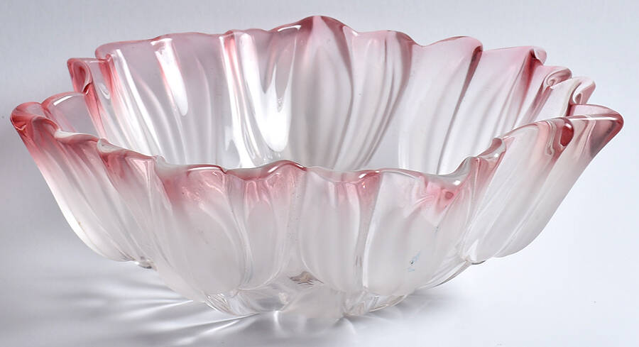 Sylvia-Cranberry 12" Hostess Bowl by Walther-Glas-1