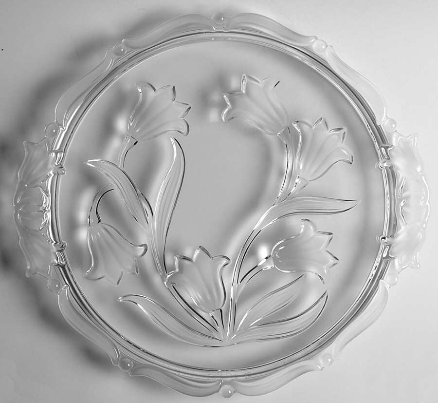 Blue Bells 14" Handled Cake Plate by Walther-Glas-1