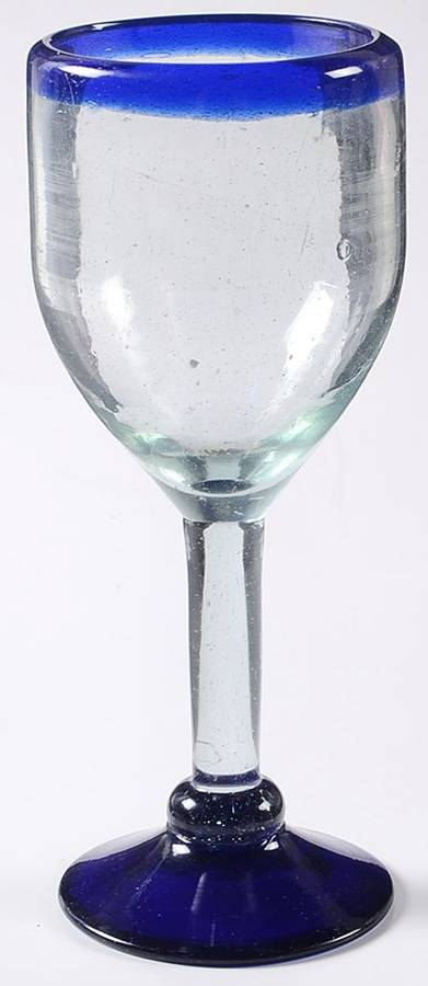 Blue Rocco Water Goblet by World Market-1