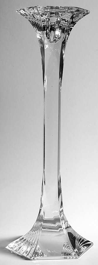 Candlesticks 12" Tall Single Light Candlestick by Waterford Crystal-1