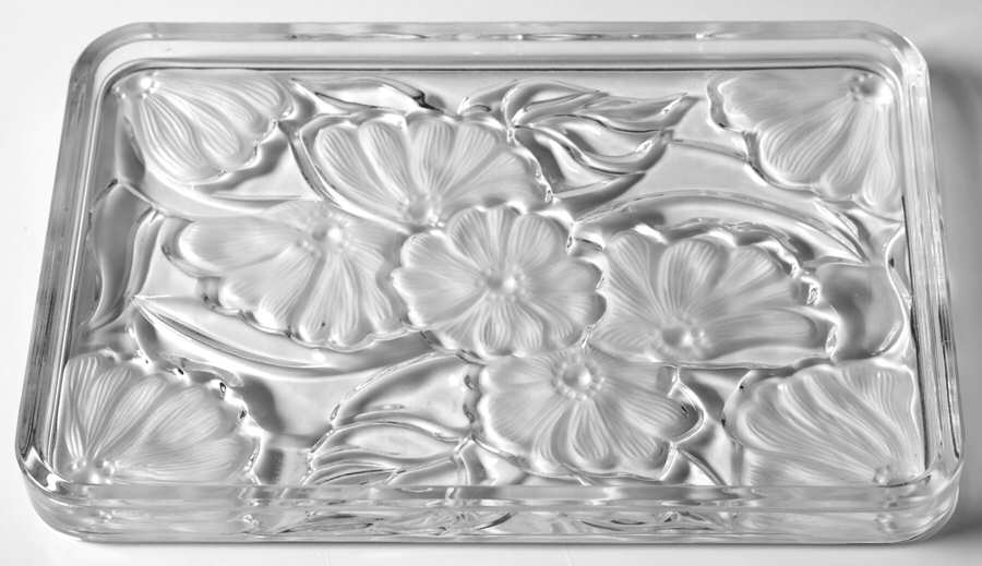 Floral Rectangular Vanity Tray by Waterford Crystal-1