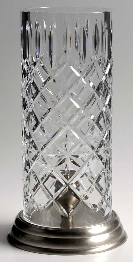 Hurricanes Hurricane Lamp & Pewter Base by Waterford Crystal-1