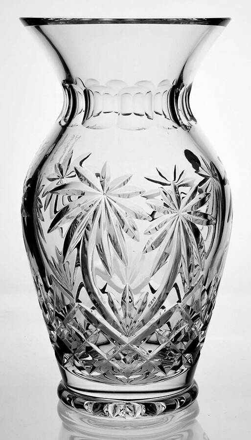 Palm Tree 10" Flower Vase by Waterford Crystal-1