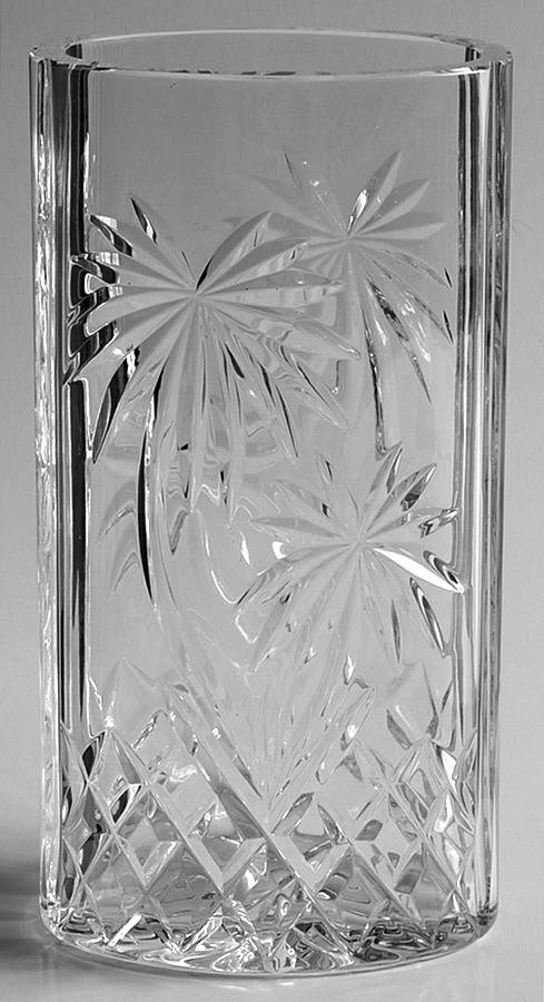 Palm Tree 8" Oval Vase by Waterford Crystal-1