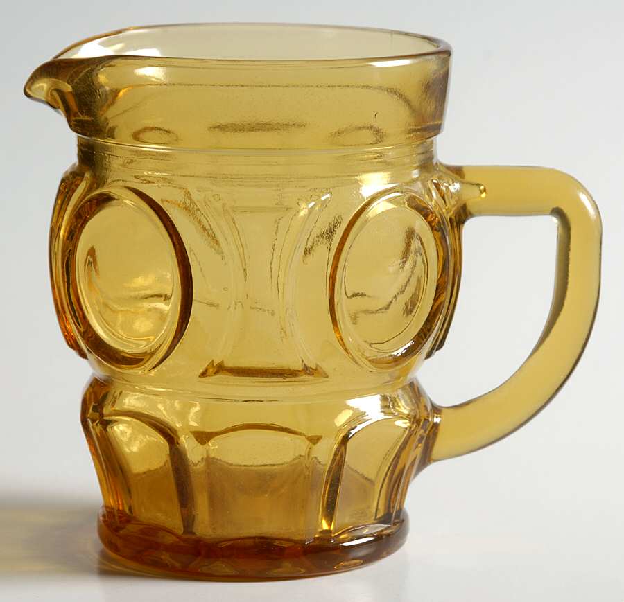 Bullseye Amber Creamer by Wheaton-1
