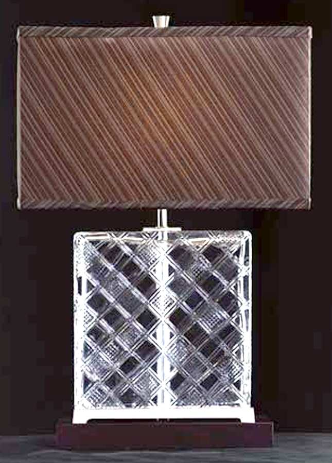 Ardmore 24" Electric Lamp & Shade by Waterford Crystal-1