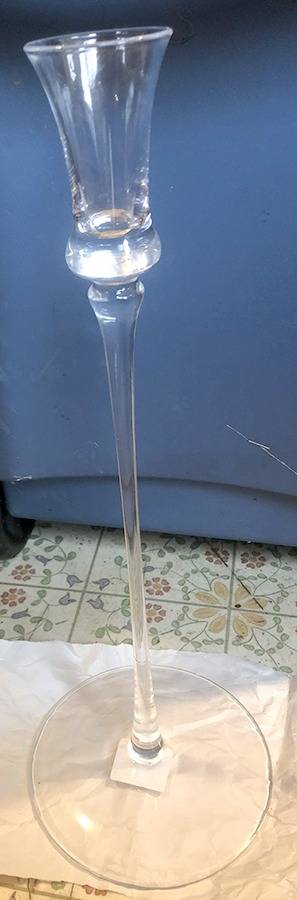 Tango 15" Tall Single Light Candlestick by Waterford Crystal-1