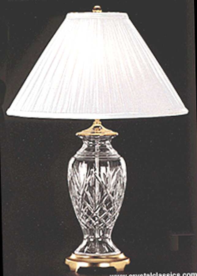 Innisfree 28" Electric Lamp & Shade by Waterford Crystal-1