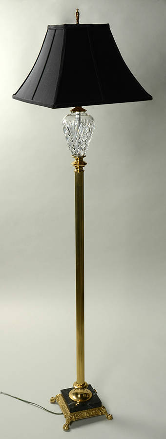Kilkenny 58" Floor Lamp & Shade by Waterford Crystal-1