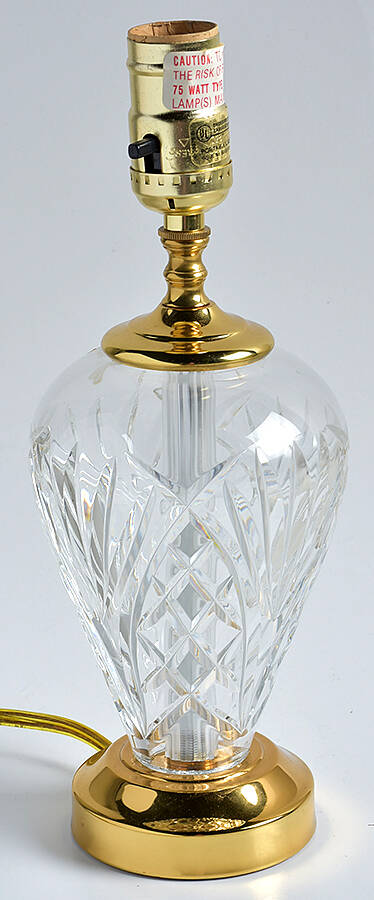 Kilkenny Base for 16" Electric Lamp by Waterford Crystal-1