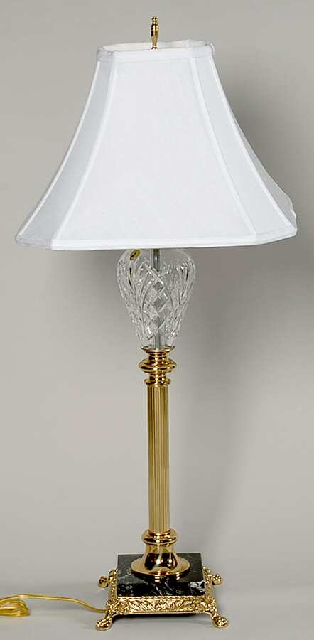 Marlow 35" Electric Lamp & Shade by Waterford Crystal-1