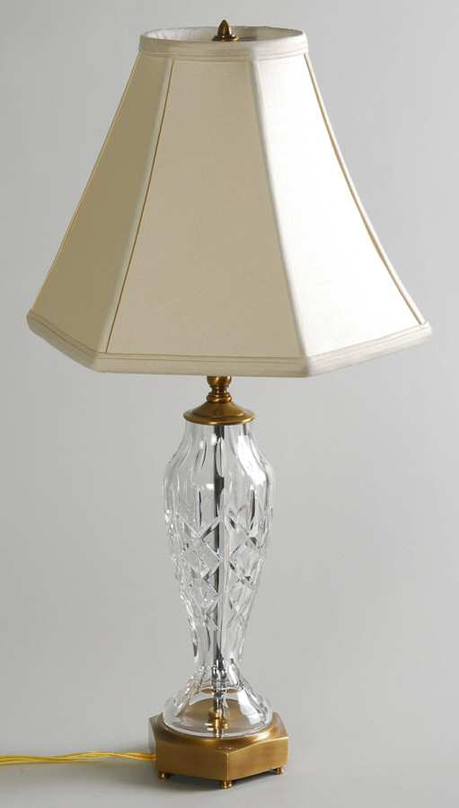 Evanwood 26" Electric Lamp & Shade by Waterford Crystal-1