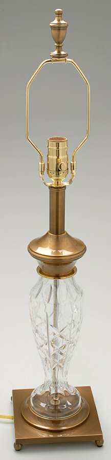 Evanwood 27" Electric Lamp Base by Waterford Crystal-1