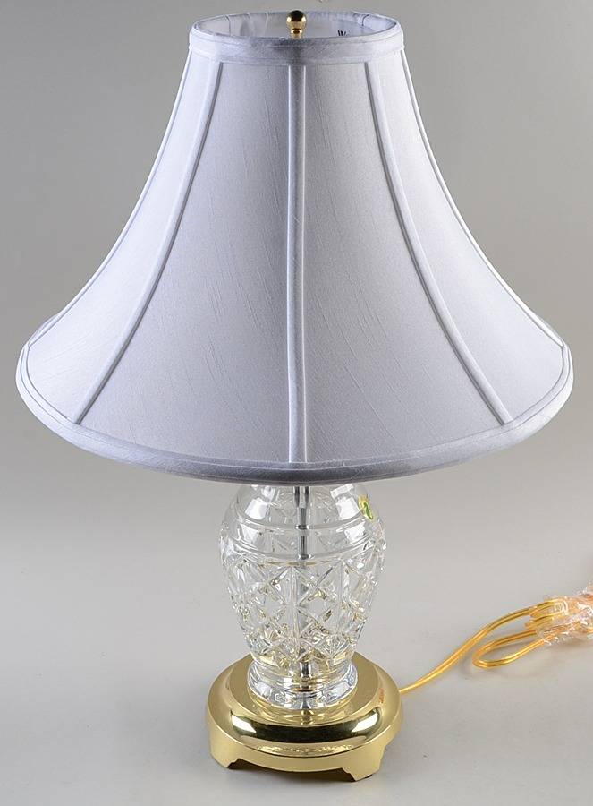 Kingsley 20" Electric Lamp & Shade by Waterford Crystal-1
