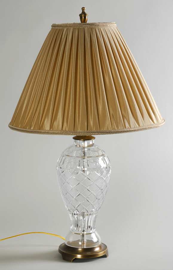 Castle Carra 28" Electric Lamp & Shade by Waterford Crystal-1