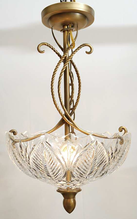 Blue Bell Pendant Ceiling Lamp by Waterford Crystal-1