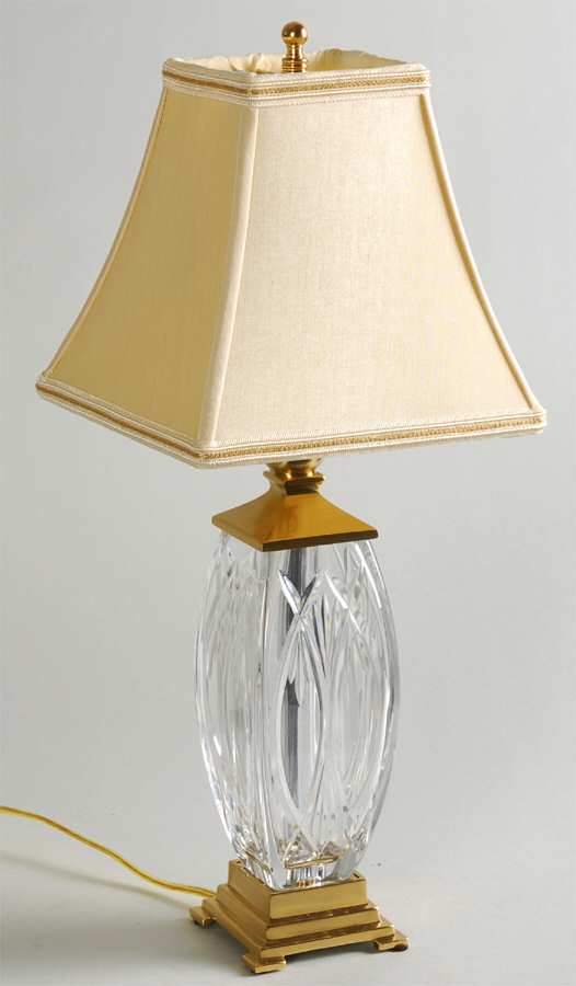 Finn 19" Electric Lamp & Shade by Waterford Crystal-1