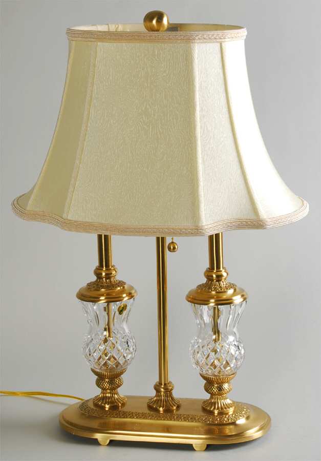 Thistle 2 Light Electric Lamp & Shade by Waterford Crystal-1