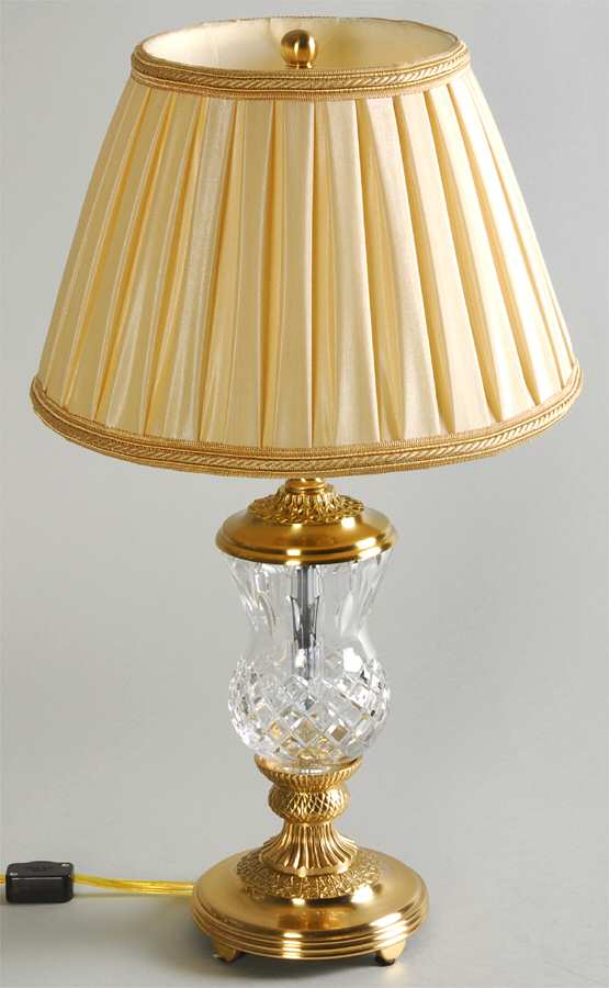 Thistle 19" Electric Lamp & Shade by Waterford Crystal-1
