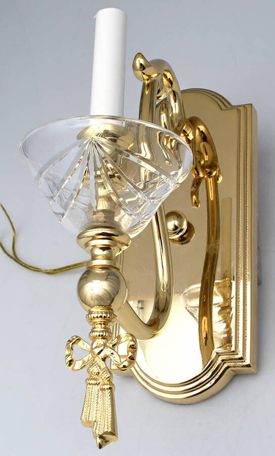 Georgetown 1 Arm Electric Wall Sconce by Waterford Crystal-1