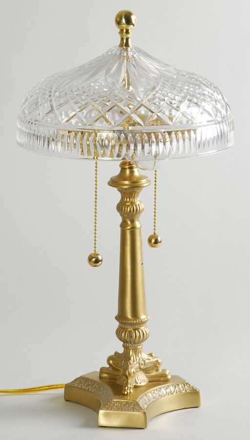 Beaumont 17" Electric Lamp & Shade by Waterford Crystal-1