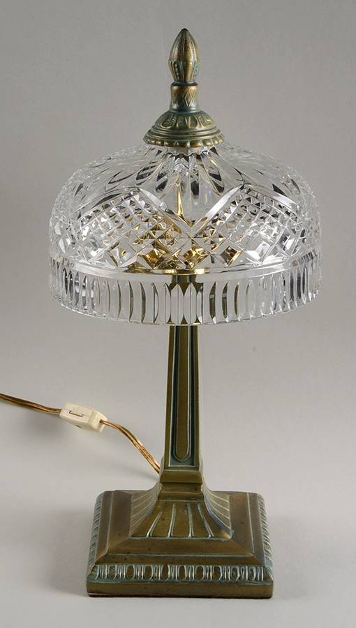 Beaumont 14" Electric Lamp & Shade by Waterford Crystal-1